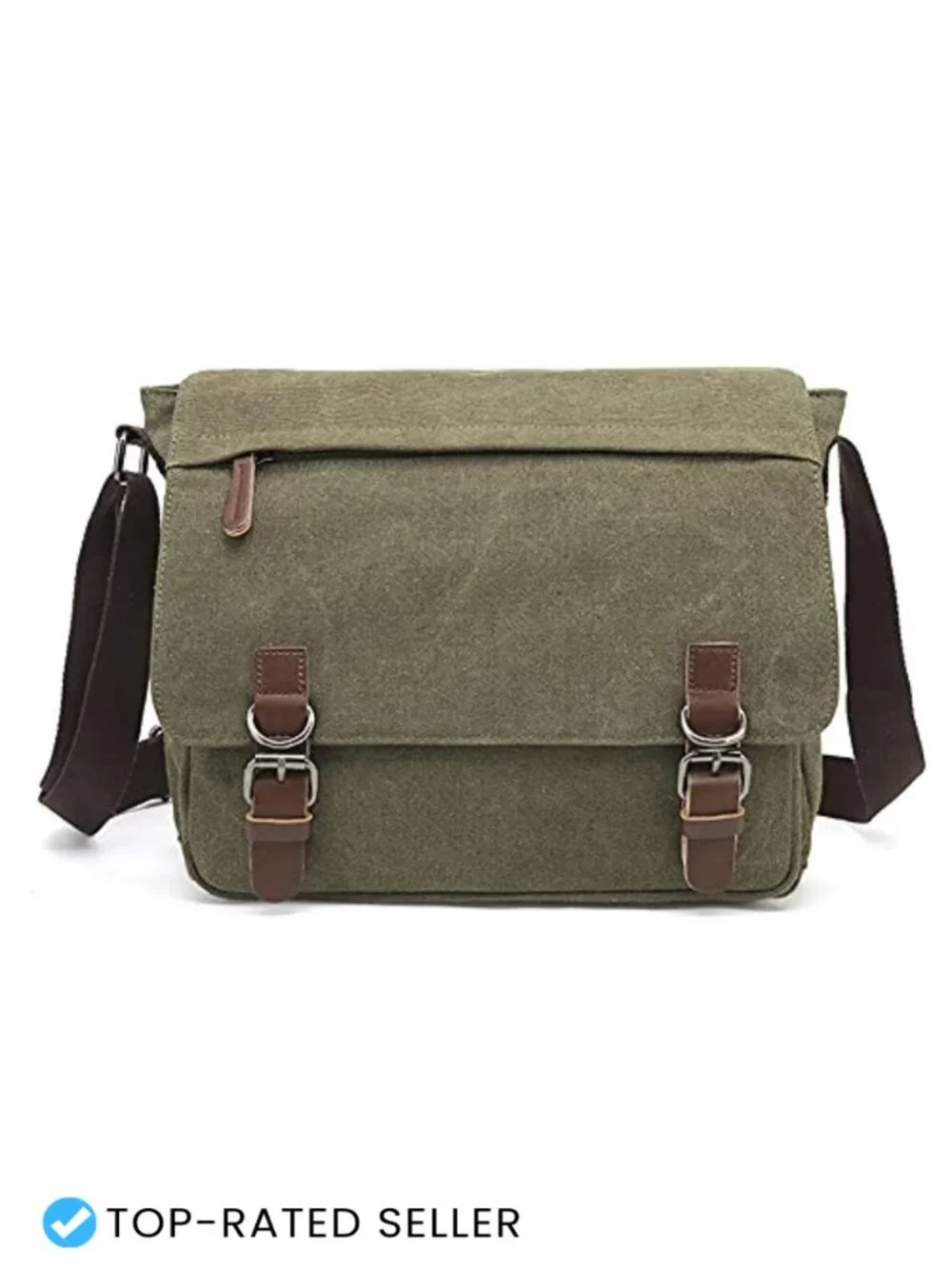 Large Canvas Messenger Bag for Men Women, 15